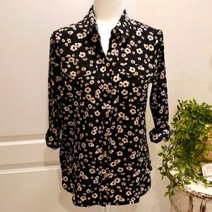 Jones New York Buttondown Blouse Size S